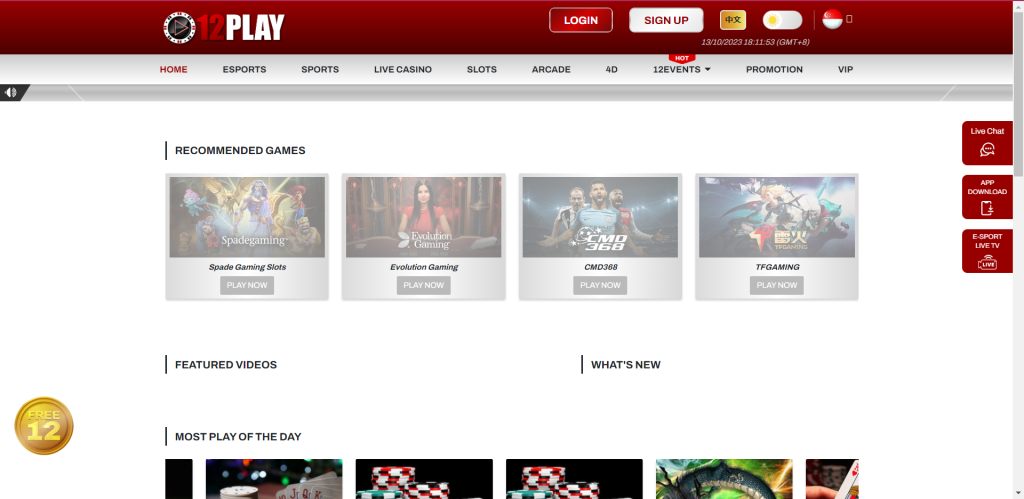 12 play online casino singapore