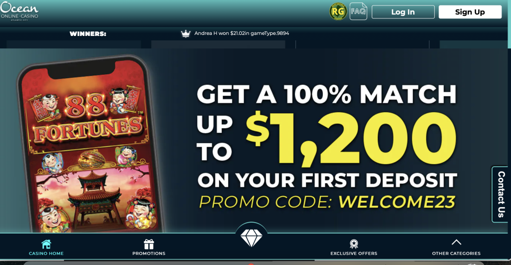 Ocean online casino