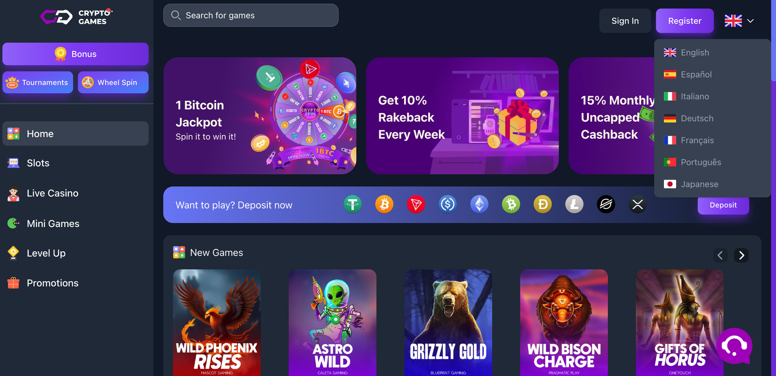 Crypto-Games.io Review: A Bitcoin Crypto Casino Adventure